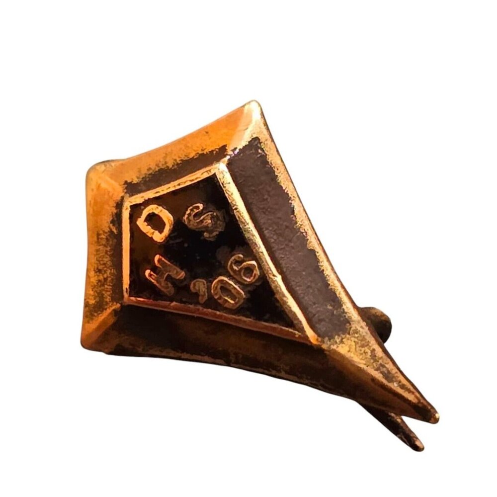 Antique Tiny Gold Filled And Brass Possibly Class Pin (A8192)